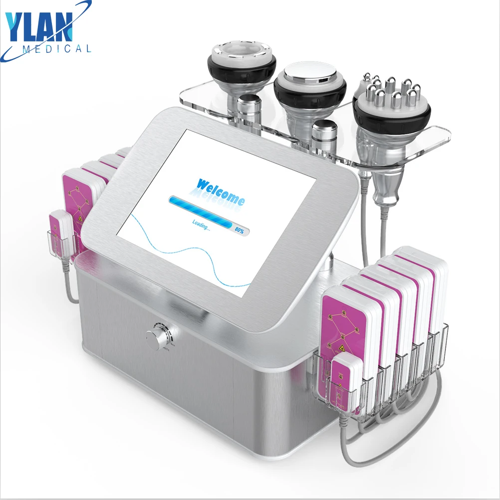 

YLAN Best 7in1 RF 40K Cavitation Vacuum Laser Fat Loss Machine Salon Skin Rejuvenation Machine