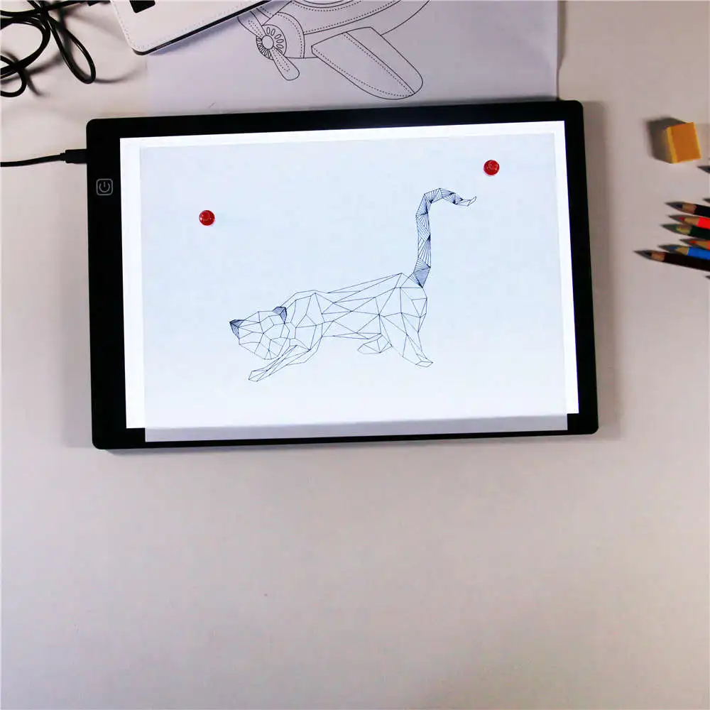 Artist A4 Slim Stencil Light Board Adjustable Dimming Drawing