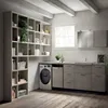 Flat Pack Laundry Bin Cabinets for Washing Machine and Dryer