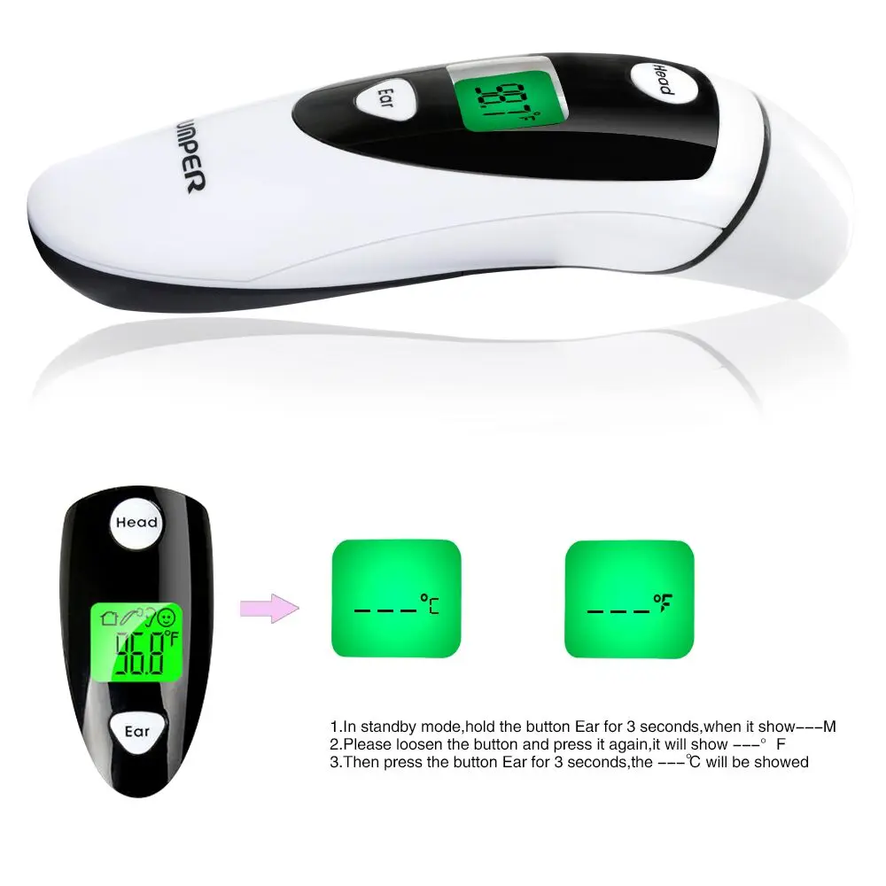 Household Ear Forehead Infrared Thermometer Jpdfr401 China Suppliers