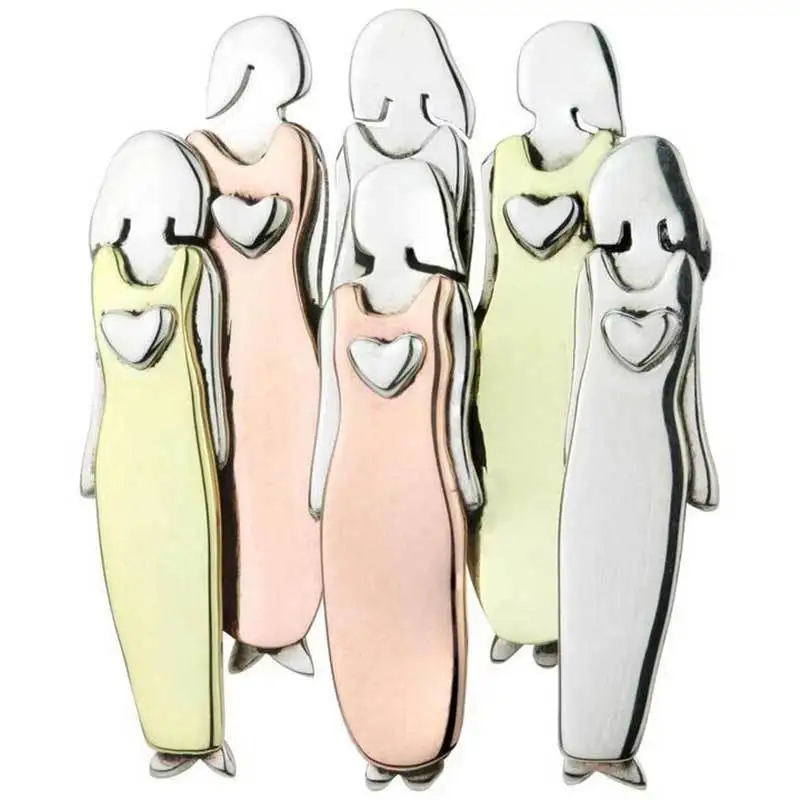 

Beautiful Sisters Brooch Pin Collection, As image