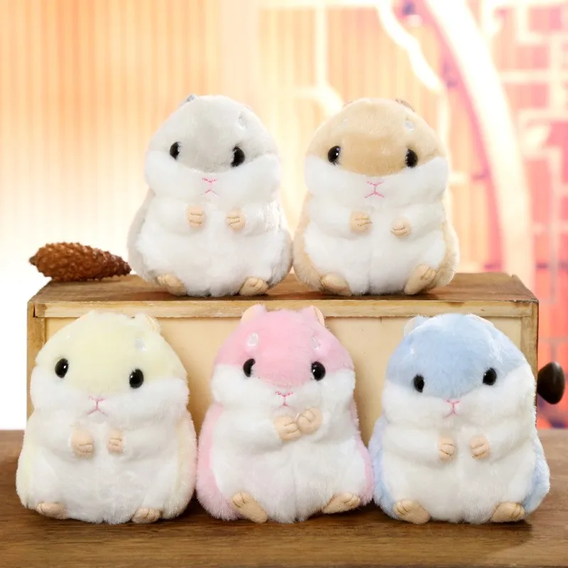

Wholesale 10cm Mini Hamster Toys Cute Stuffed Animal Hamster Pendant Plush Toy Keychains