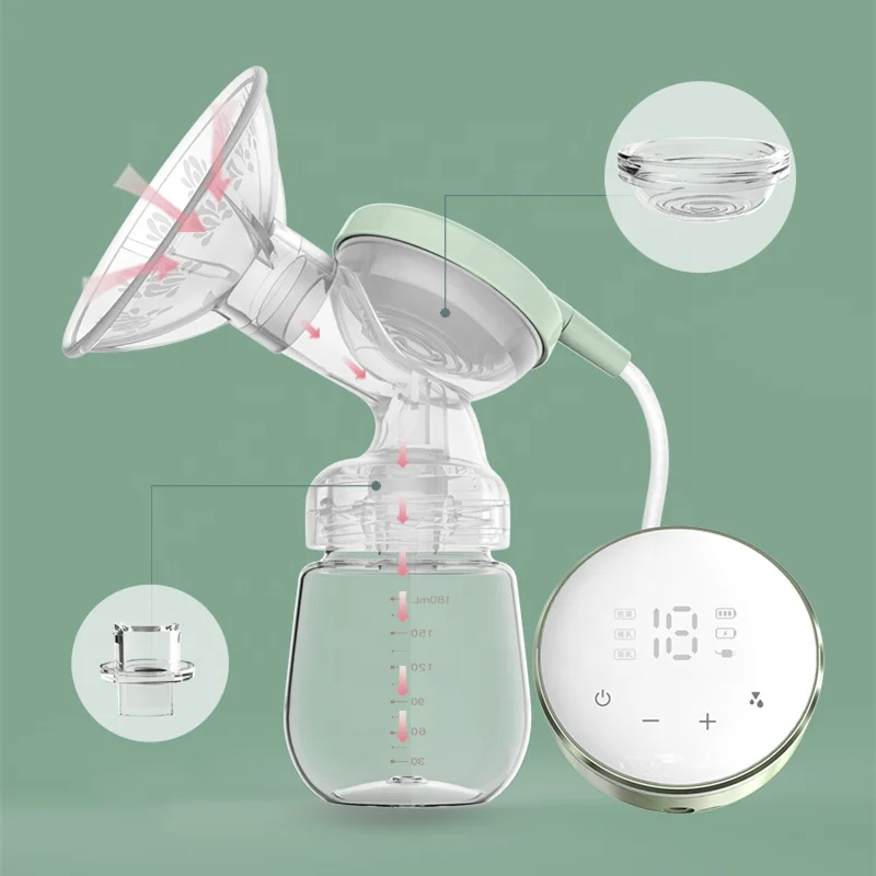 

Portable suction electric touch screen accessories feeding automatic single hands free vacuum breast milk pump