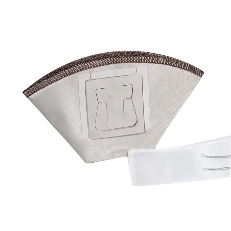 

Travel camping portable pour over coffee folding wire paperless dripper reusable stainless steel hanging ear mesh coffee Filter