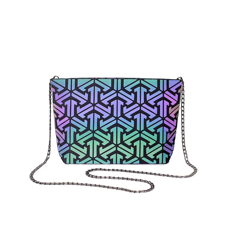 

reflective luminous diamond trendy designer crossbody geometric bag