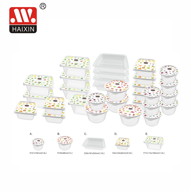 

Ecofriendly Pp Keeper Prep Food Grade Airtight Microwave Safe Plastic Food Storage Container With Lids 30 Pcs, Transparent, can be customized