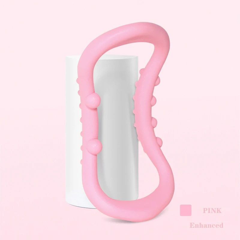 

Strengthen the TPE soft yoga open shoulder circle open back beautiful back Pilates circle yoga slim back magic ring, Pink, blue, gray, purple