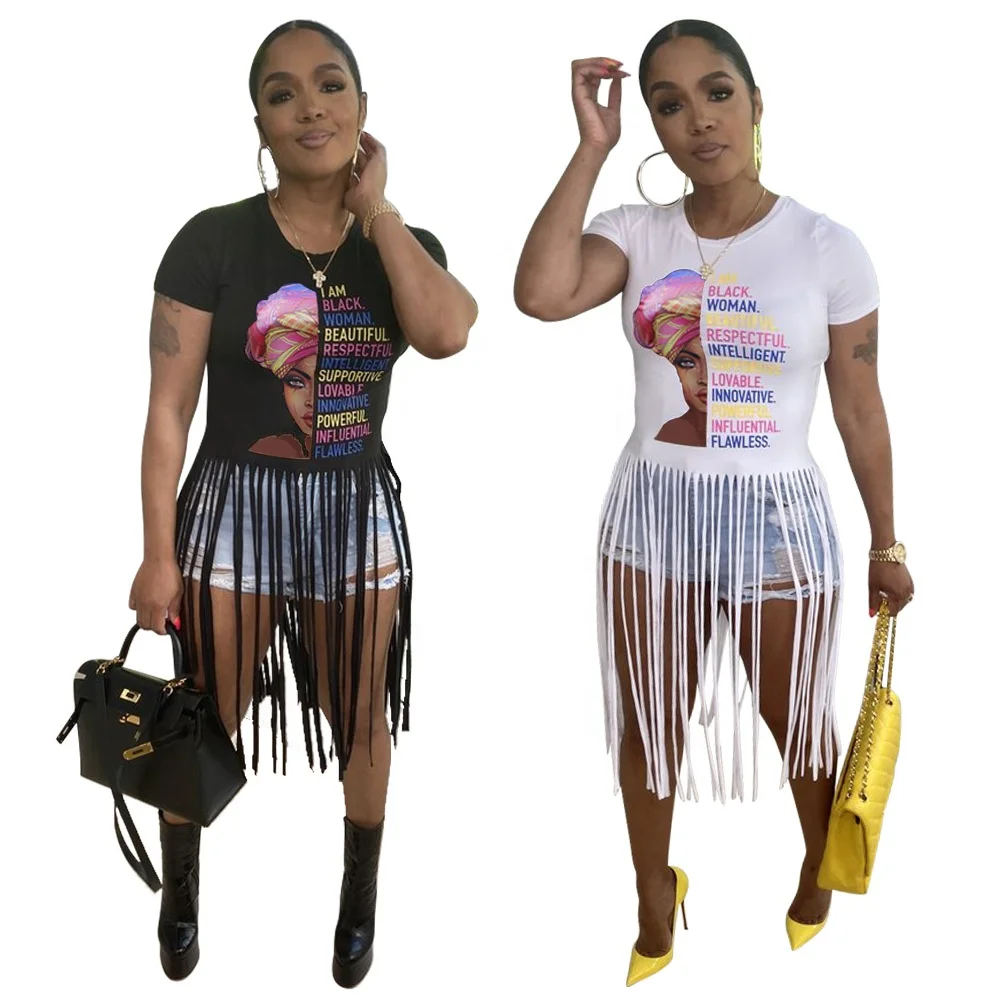

RX-9006 New fashion designers top streetwear woman half shirt short sleeve tassel summer women shirts, As picture shows or customized color