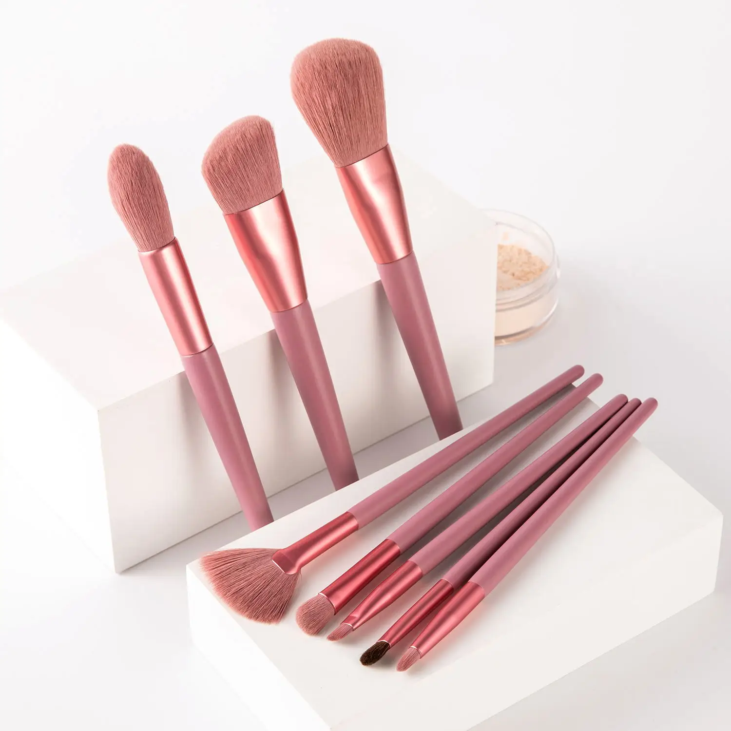 

Wholesale 8pcs Professional Make Up Brush Set Luxury Private Label Acceptable OEM Tools kit Pincel De Maquiagem