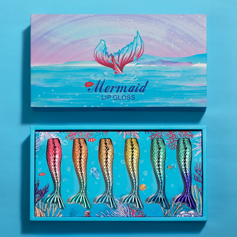 

lakerain Mermaid 12 Colors Long Lasting Waterproof Private Label Lip Gloss