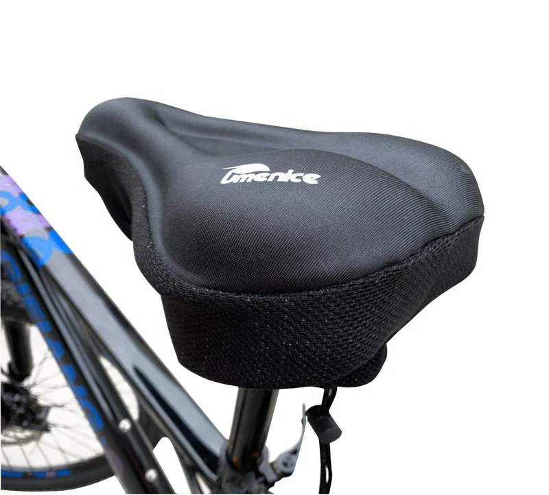 

Wholesale Promotional Comfort Soft Gel Bicycle Cycle Saddle Cushion Sit Cover Mountain Bike Seat Cover for Men and Women, Black