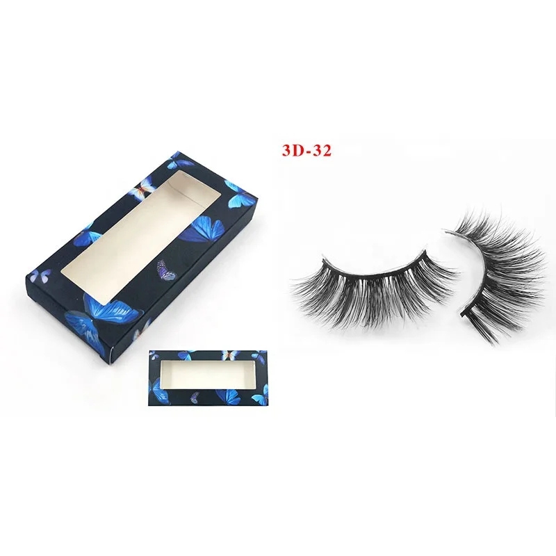 

Y high cost performance cheap mink eye lash 3d 16 mm faux cils natural fine with boutique laser lash box, Natural black lashes