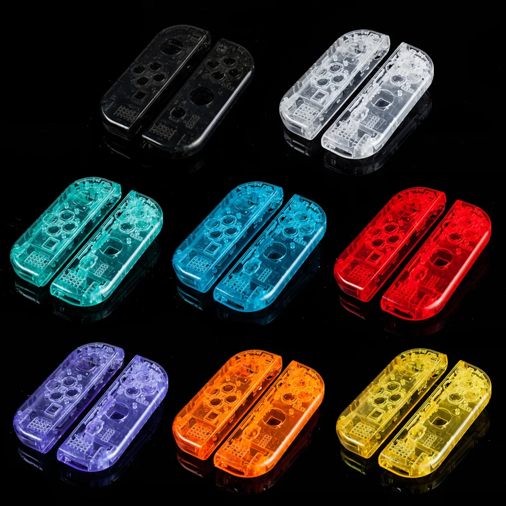 NSLikey Transparent Shell for Nintendo Switch Joy Con Controller Housing Shell Case Cover Replacement