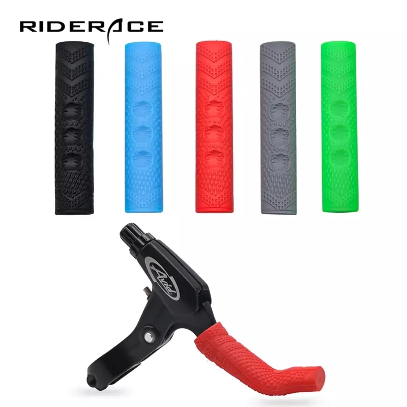 

1 Pair Bicycle Silicone Brake Handle Lever Silicone Gel Sleeve Cover protecto MTB Road Bike Protection Sleeve For Bicycle parts, Black/red/green/gray/blue