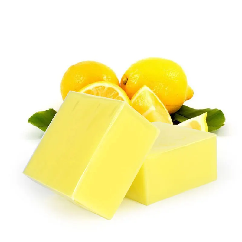 

Private Label 100% Pure Organic Fruit Extract Facial Soaps Nourishing Deep Cleansing Whitening Lemon Handmade Soap for Face, Yellow