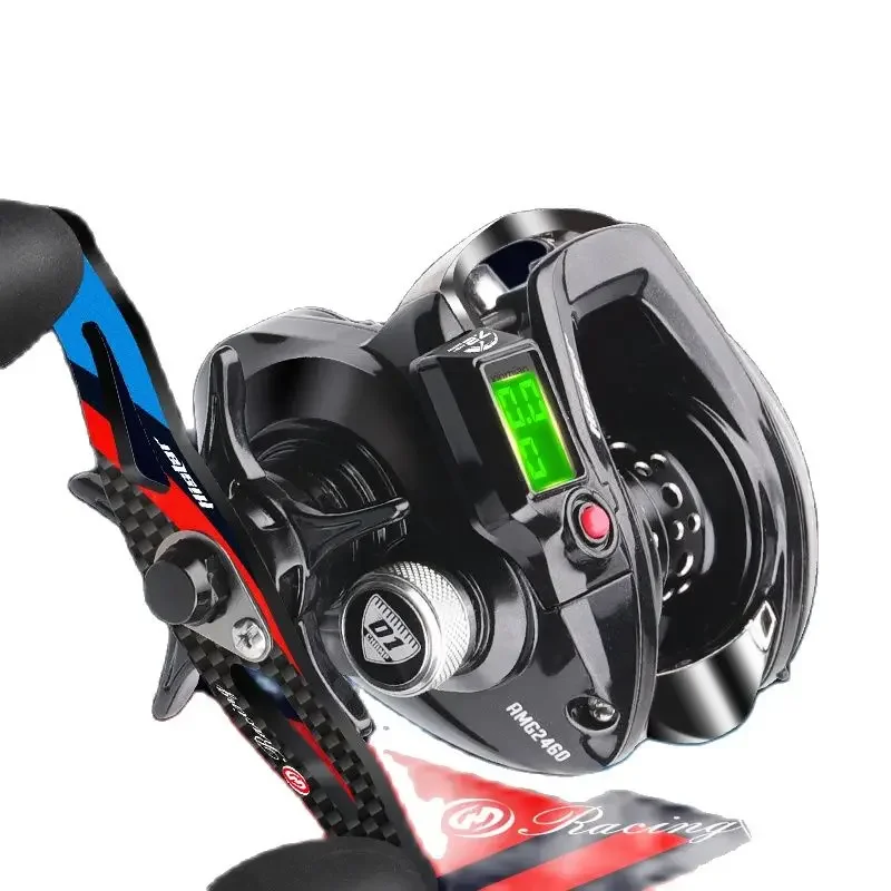 HSD BaitCasting Reels LED Backlight Digital Display Fishing Reel Detachable Battery Three Working Model Bait Casting Reel