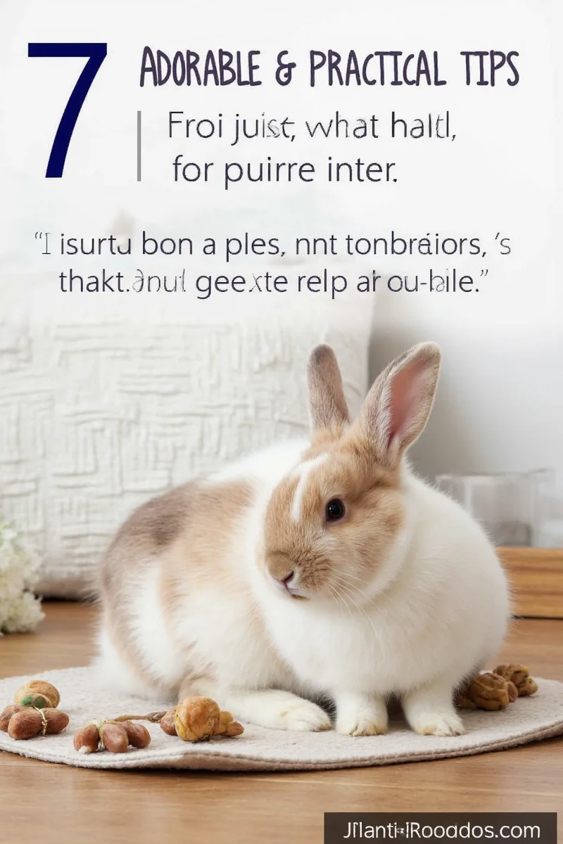 An open-plan living area divided into three sections: a chew basket, a relaxation mat, and a climbing platform for a rabbit.