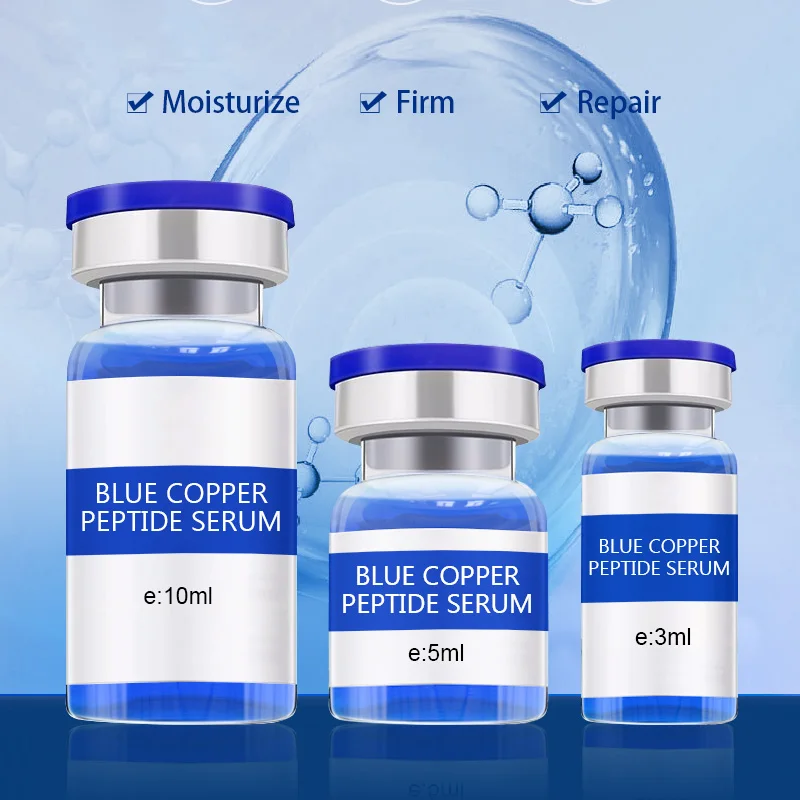 

50% Off Wholesale Ekber GHK-CU Serum for Skincare Brighten Anti-Aging Petions Serum for Face Care Blue Copper Peptide Serum