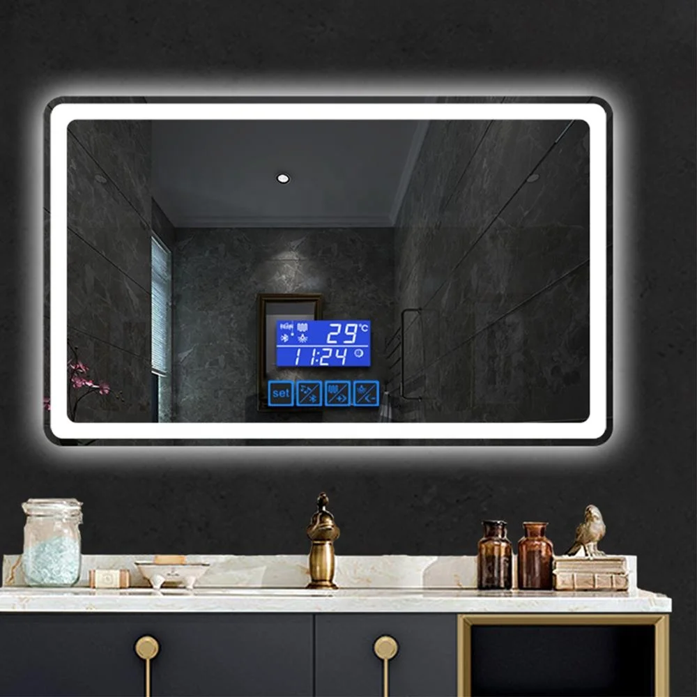 Factory OEM Best Price Wall Mounted Styling Salon Bathroom Hotel Bedroom Mirror Led Three Colors light More Function Magnifying