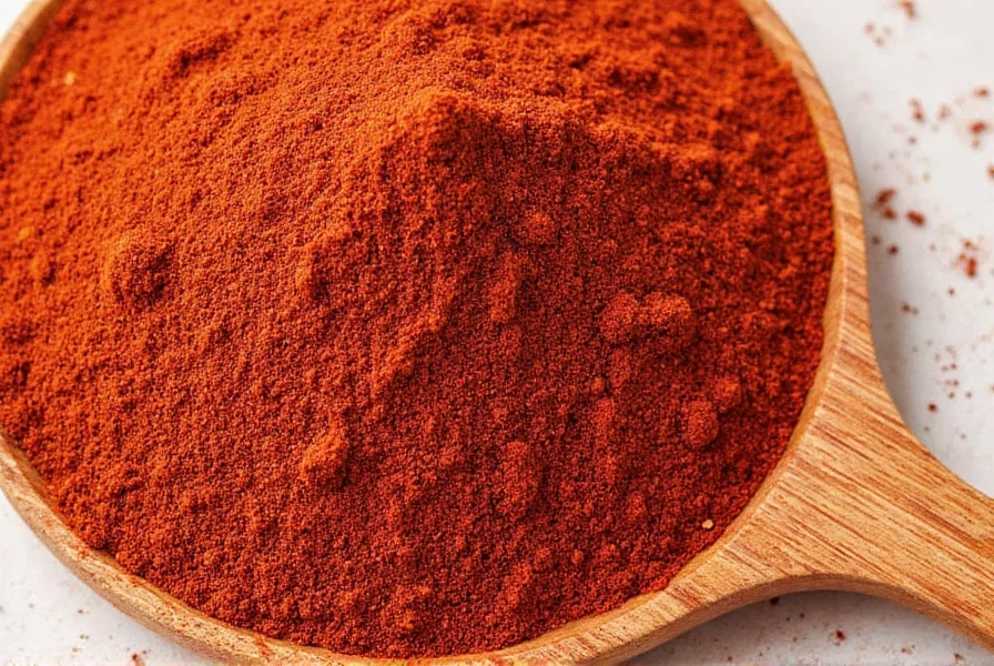 Ground sumac spice in a spice rack