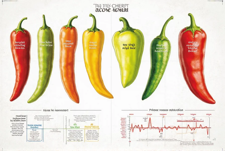 pepper heat chart a spicy guide for the curious and the courageous