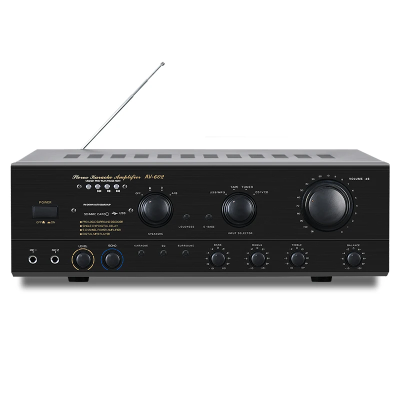 

New power amplifier home karaoke high power digital power amplifier, Black