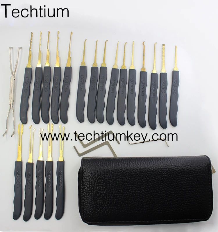 Hot Selling Locksmith Tools 20 Pin Goso Leather Package Auto