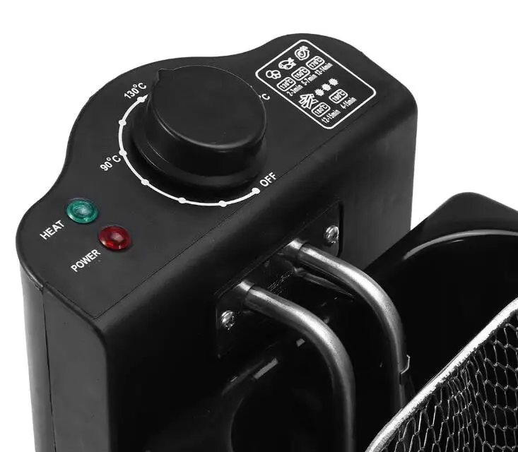 Deep Fryer Housing Fryer Adjustable Thermostat Removable Deep Frying