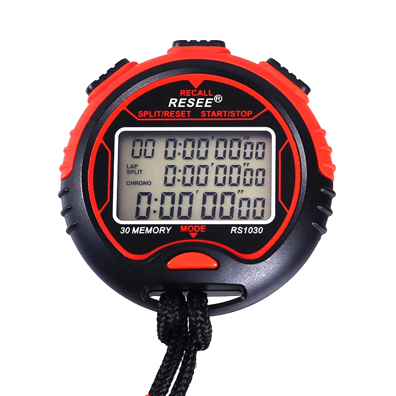 

Custom logo Digital Running Timer 30 Lab Waterproof Professional Sports Stopwatch Electronic chronometer