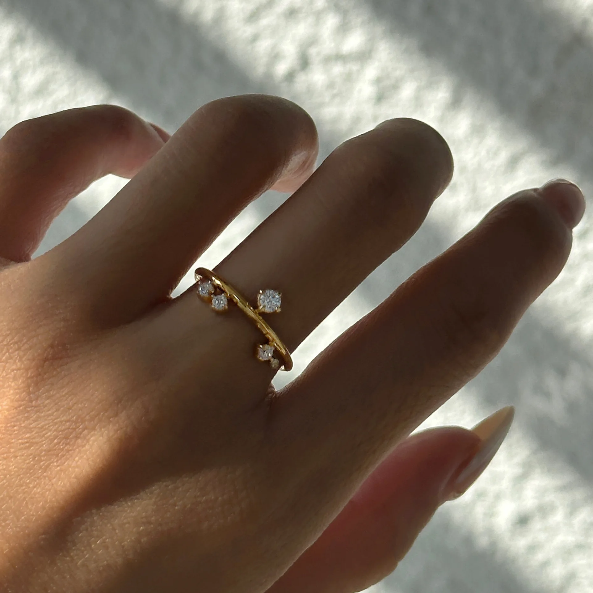 

New Popular Multi Designs White Zircon Ring Stainless Steel Fashion Jewelry Round White Crystal Ring