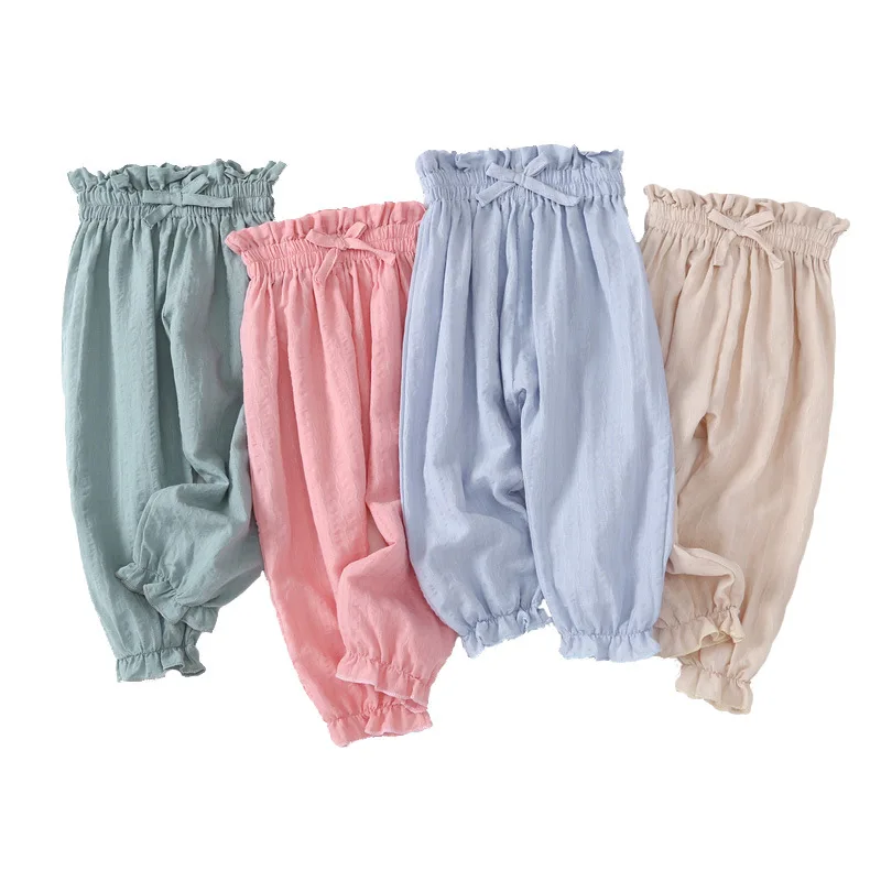 

Hot sale casual Summer bloomer Nine points pants baby cotton bloomers high waist baby pants cool and super soft baby bloomers, #1 #2 #3 #4