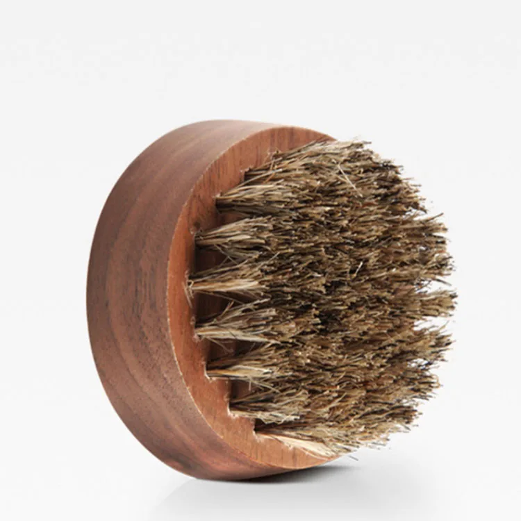 

Natural Material Boar Bristles Men's Hair Curve Wave Brush Beauty Care Brush