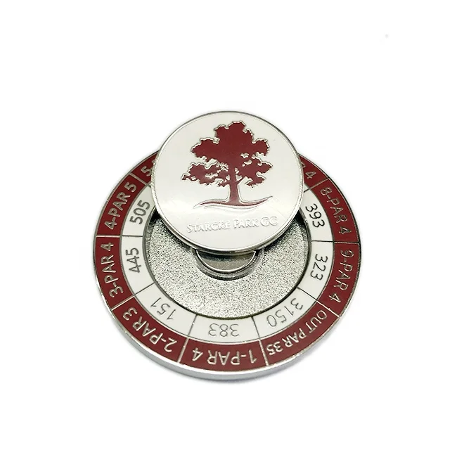 

Custom Logo Soft Enamel Golf Accessories Metal Golf Chip Ball Marker Custom Magnetic Golf Ball Markers