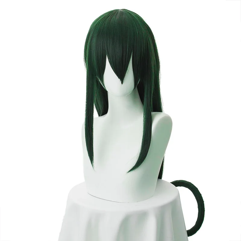 

Anime My Hero Hero Academia Tsuyu Asui Cosplay Wig female green long small wave chemical fiber wig for cosplay party