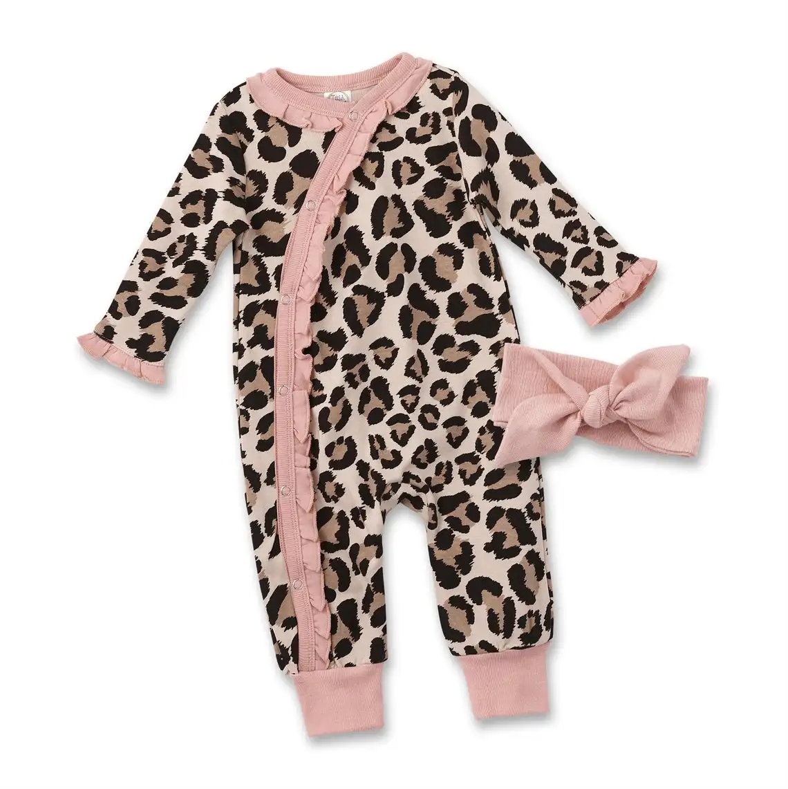 

Baby clothing Girl Leopard Romper Long Sleeve Baby, Mixed colors
