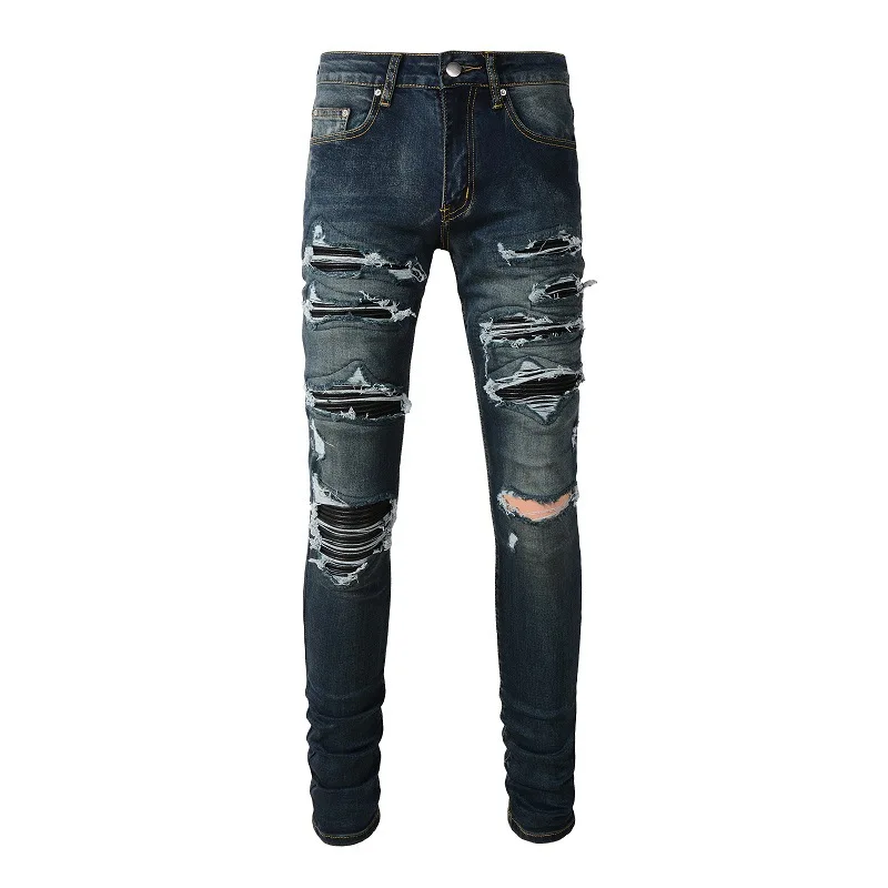 Straight Casual Ripped High Quality Oversize Custom Hot Sale Quality Designer Jeans