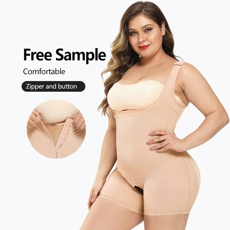 

upgraded fabric shapers body spandex fajas colombian women, Black/skin