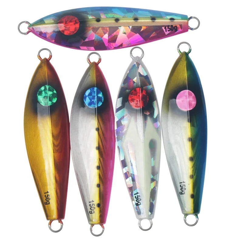 

Sea metal jig 120g spoon fish lure high speed fishing jig vertical diamond jig lure, 5 colors