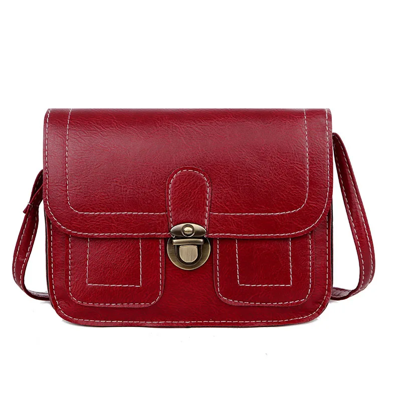 

Fashion PU Leather Ladies Sling Shoulder Bag Girls Square Bag Handbags Small Mini Cheap Square Bag For Women, 8 colors available