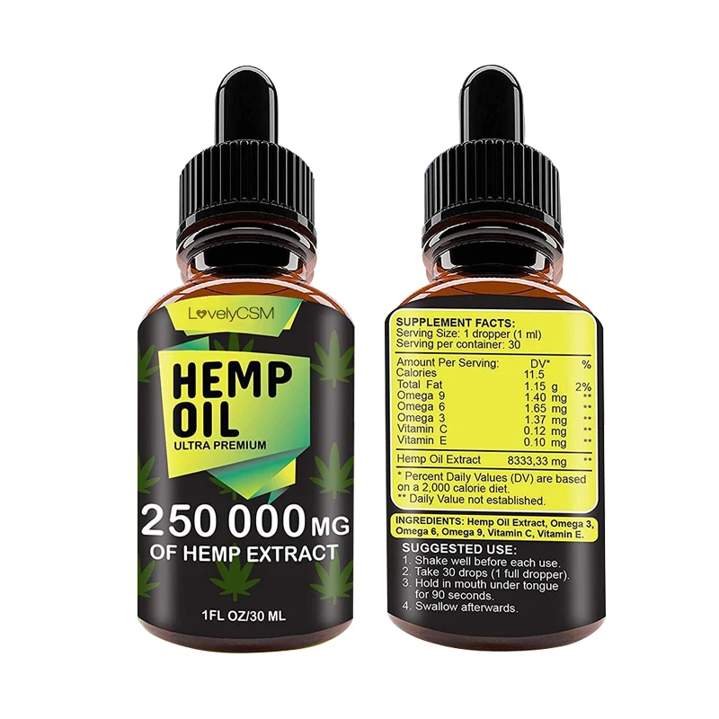 

100% Pure organic private label Bulk Vegan Extract Full Spectrum Herbal Natural Cannabidiol pain relief hemp Seed cbd oil