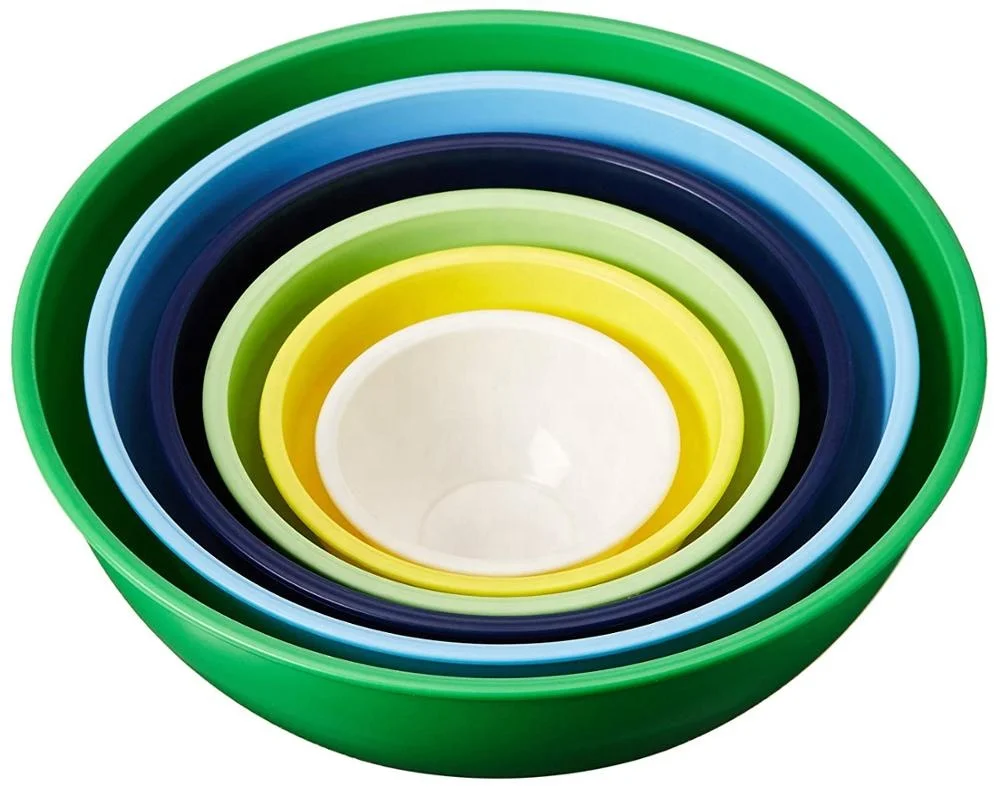 

Plastic Mixing Bowls with Lids - 12 Piece Nesting Bowls Set includes 6 Prep Bowls and 6 Lids, Customized