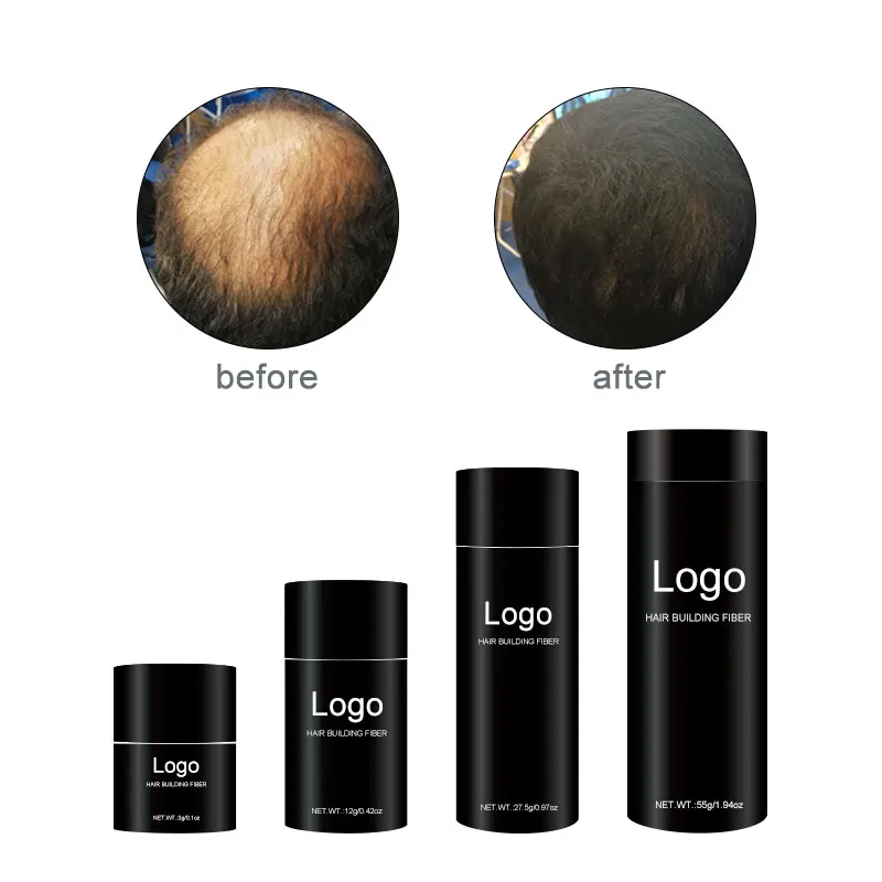 

Natural Keratin Private Label Strong Hold Hair Building Fibers 27.5g, 10 colors
