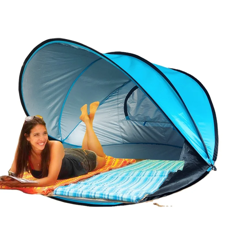 

Beach Tent Sunscreen Sunshade Automatic Outdoor Speed Open Collapsible Fishing Double Tents Outdoor Tents