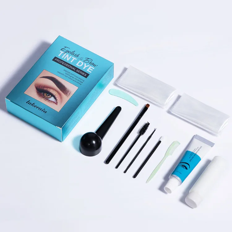 

Private Label Natural and Long Lasting Professional Series EYELASH BROW TINT DYE, 3 colors