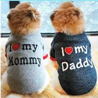 

Dog Sweater For Dog Clothes Love Cotton Warm Clothing For Pug Autumn Winter Cat Pets Costumes