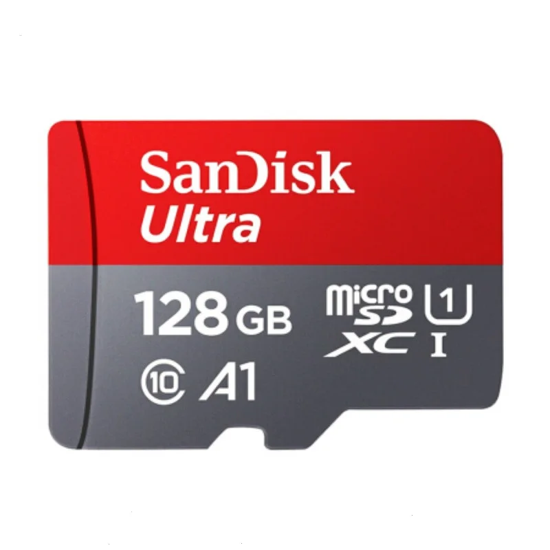 

Original Memory Card Sandisk Ultra A1 Micro SD Card 128GB, Red+grey