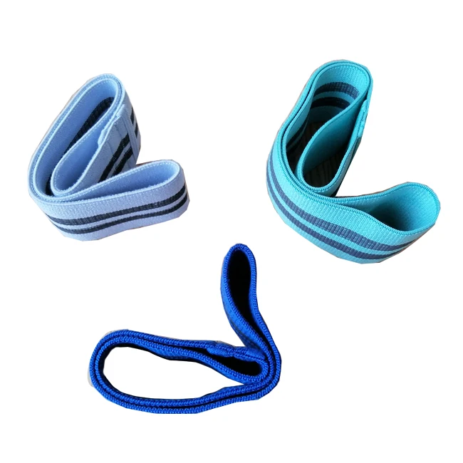 

Hot Sale Hip Band 3 Pack Set Gym Exercise Fabric Resistance Bands Non Slip Workout from Factory, Pantone color customized