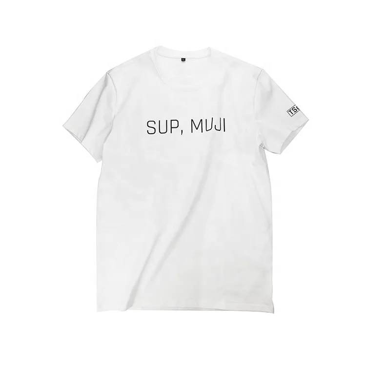 

Wholesale men's basic short sleeve with custom logo T shirts