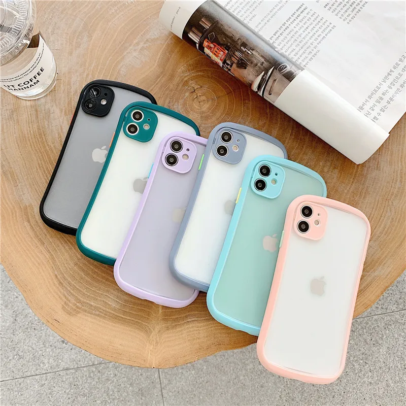 

2021 Hot Beauty Phone Case For iPhone 11 Pro Max Camera Protector Phone Case For iPhone 12 Pro Max Mobile Phones Accessories, Mutiple colors