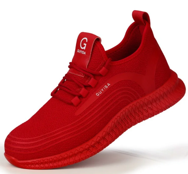 

rocklander safety shoes price toe cap safety shoes safety shoes breathable sports, Black/red